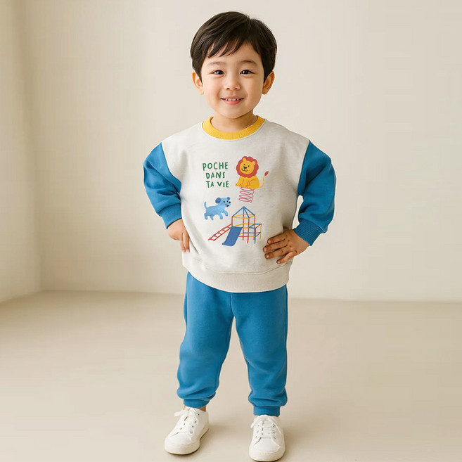 키즈꼬모 아동용 어흥 상하의 세트