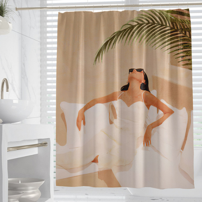 마켓감성 유니크 아트 방수샤워커튼, type 6, 1개