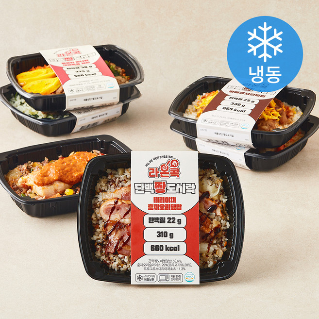라온콕 단백짱 고기덮밥 A 6종 세트 1805g (냉동), 1세트