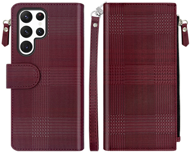 까미또 데일리 리나 지퍼 스트랩 다이어리 휴대폰 케이스