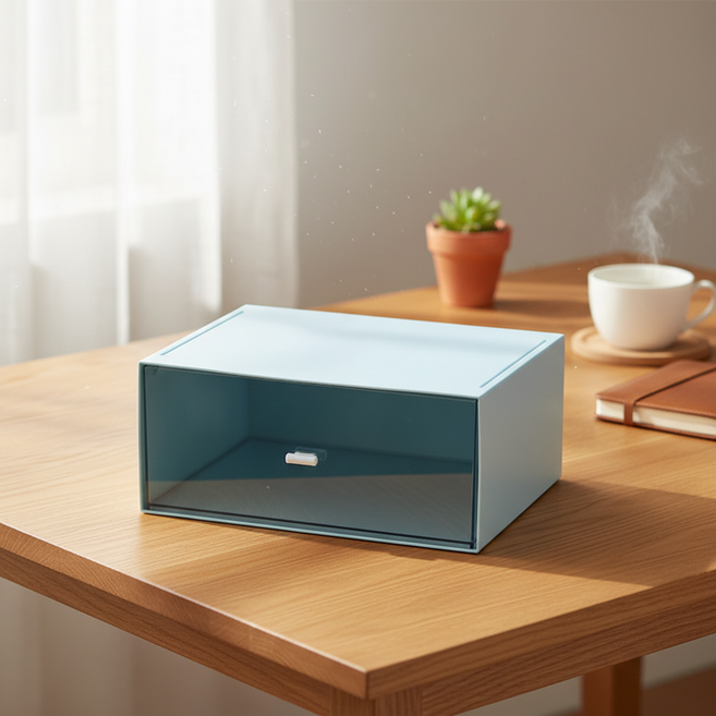 조인메이드 데스크 정리함 높은1단, 블루, 1개