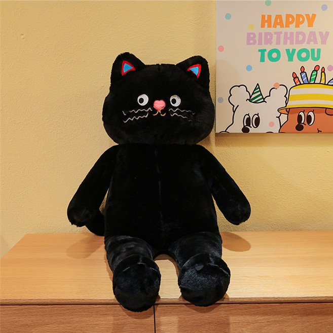 아트조이 엉큼캣 인형 쿠션, 블랙