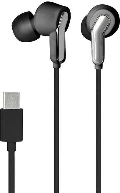 Kinyo Type-C入耳式耳機, CEM-880, 黑銀色