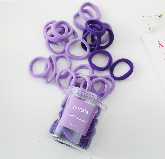 수스다 컬러풀 무매듭 고무줄 50p