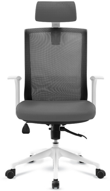 체어포커스 컴즈 화이트바디 메쉬 의자 CT800WH, 블랙(등판) + 그레이(머리 + 방석)
