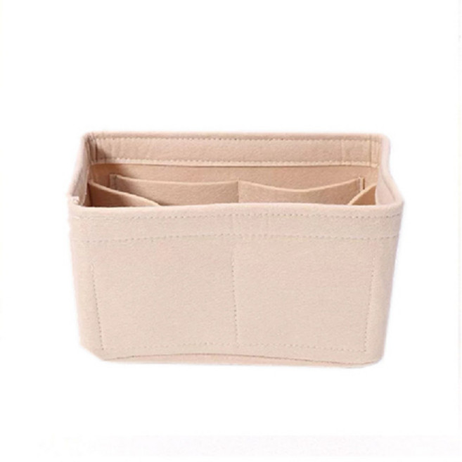 무다스 심플 컬러 펠트 대용량 화장품 수납 이너백