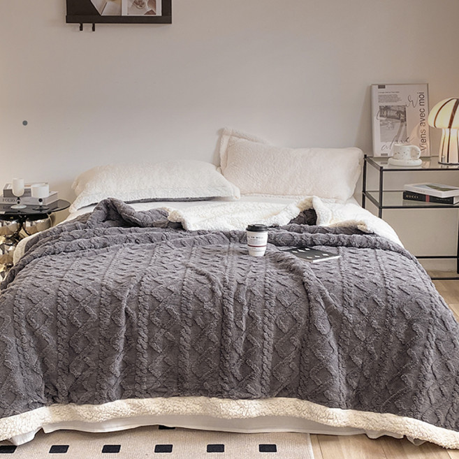 夢之語 3D緹花塔芙絨x羊羔絨毛毯
