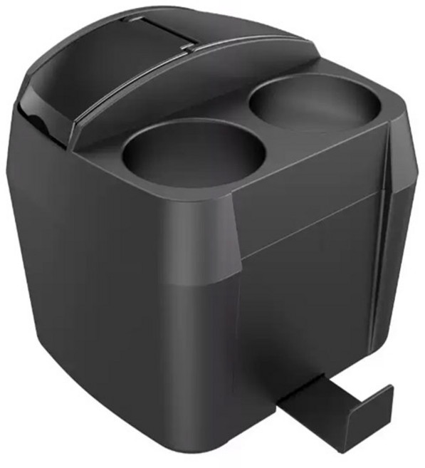 어반카 뒷좌석 컵홀더 대용량 휴지통, 블랙, 1개