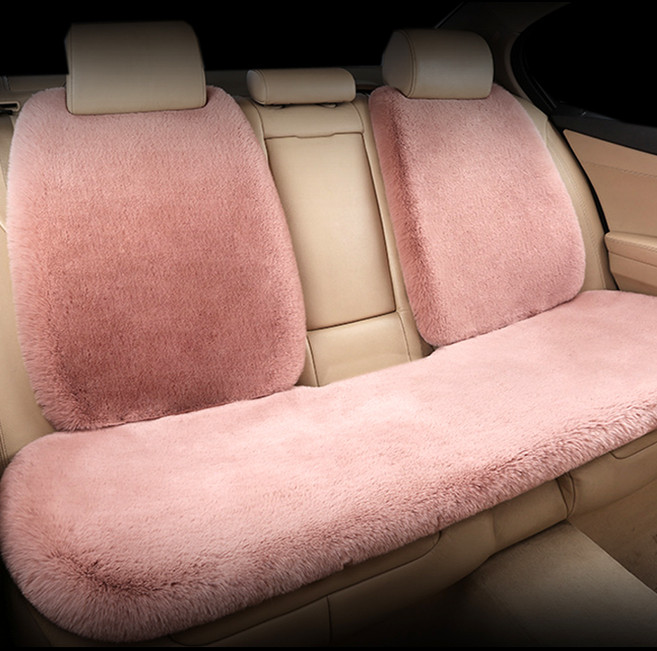 벤비아믹스 폭시니 털방석 뒤좌석 + 등커버 풀세트, 핑크뮬리, 1세트