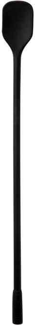 이지실리 실리콘 다용도 사각 머들러 요거트 롱스푼, 블랙, 1개