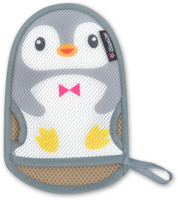 마니또 쥬쥬 유아 목욕장갑, 펭귄(어덜트), 1개