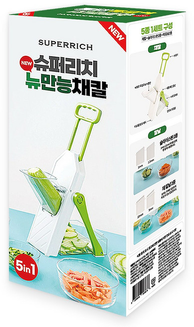 슈퍼리치 뉴 만능 채칼, 그린, 1개