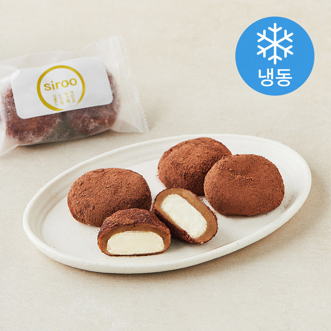 프레시오늘 정담시루 리얼 생크림 듬뿍 모카 티라미수떡 (냉동), 50g, 1개, 4개입