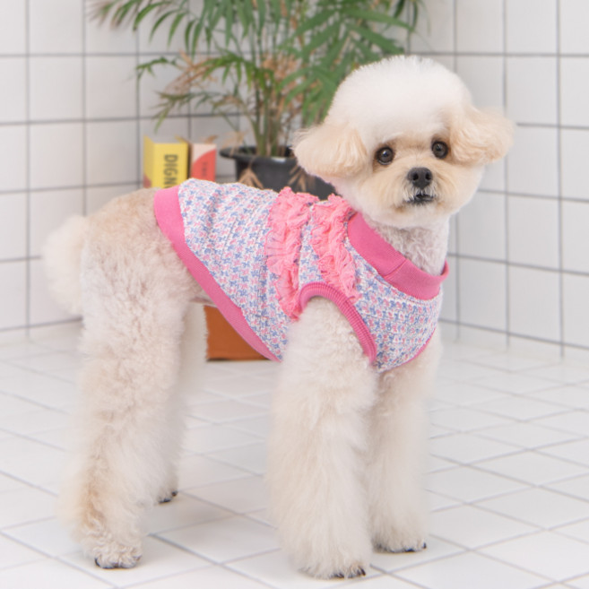 핑카홀릭 반려동물 스칼렛 민소매 티셔츠 NAXA-TS7740, 핑크, 1개