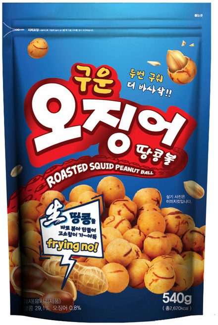 우농 구운 오징어 땅콩볼, 540g, 1개