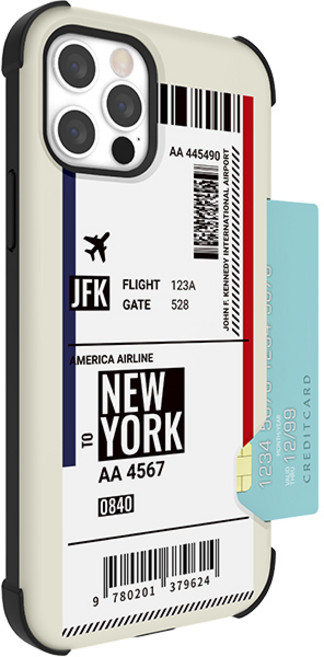 JUST4YOU 보딩 방탄콤보 카드 휴대폰 케이스