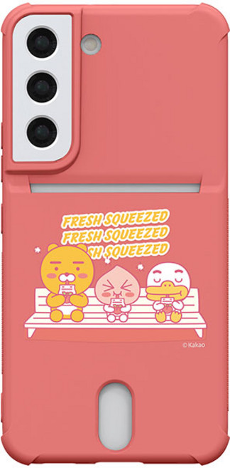 카카오프렌즈 저스트 어피치 컬러 방탄 카드 휴대폰 케이스