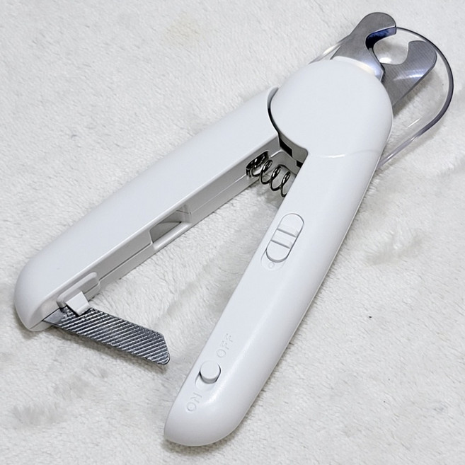 MAAH 강아지 LED 라이트컷 안전 발톱깎이 14.5 x 4 x 4 cm, 1개, 화이트