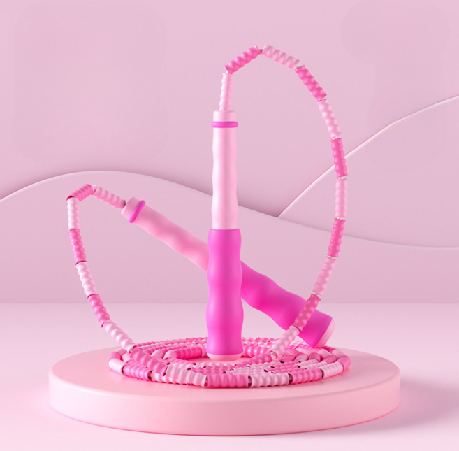 허그핏 그립이지 길이조절 안꼬임 교육용 줄넘기, 10 핑크, 1개