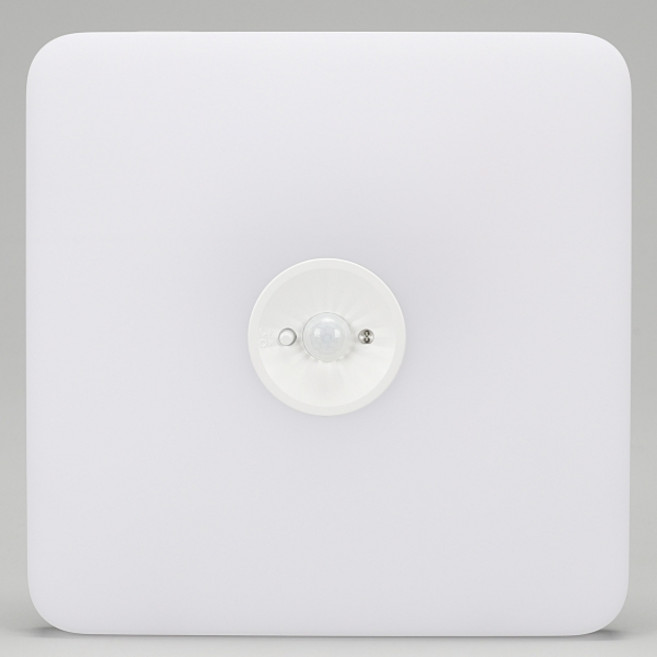 메가맨 비츠온 LED 메가맨 사각 센서등 슬림 전구색 18W 200mm, 1개, 화이트