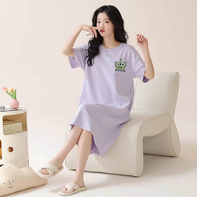 비올라 여성용 실내용 홈웨어 원피스 Vio0043