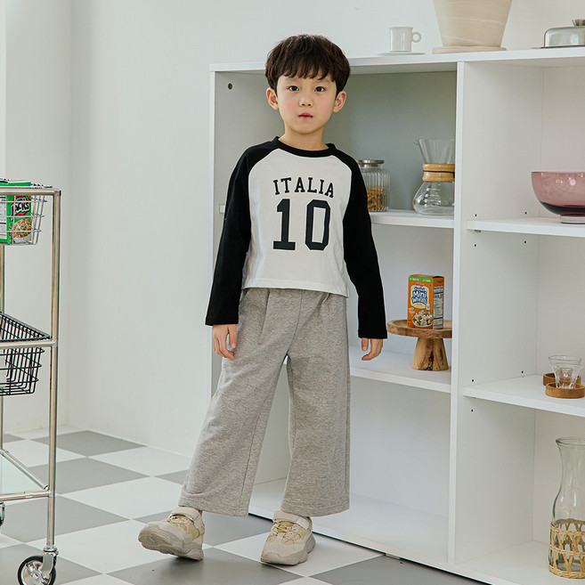 아동용 루디아 앞주름 와이드 팬츠