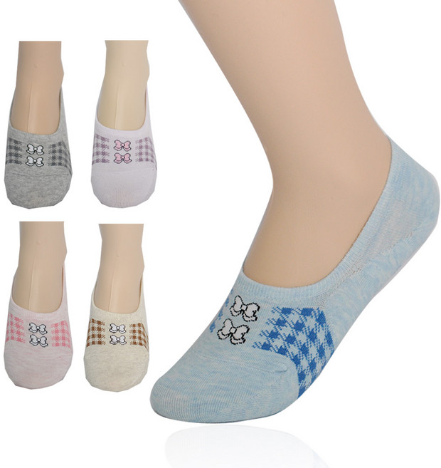 BEVERLY HILLS POLO CLUB 比佛利保羅 女性用防滑棉質隱形襪5件組