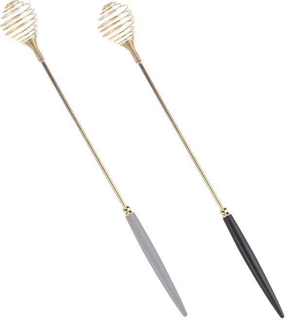 보겐 알르망드 골드 미니 거품기 2종 세트, 블랙, 그레이, 1세트