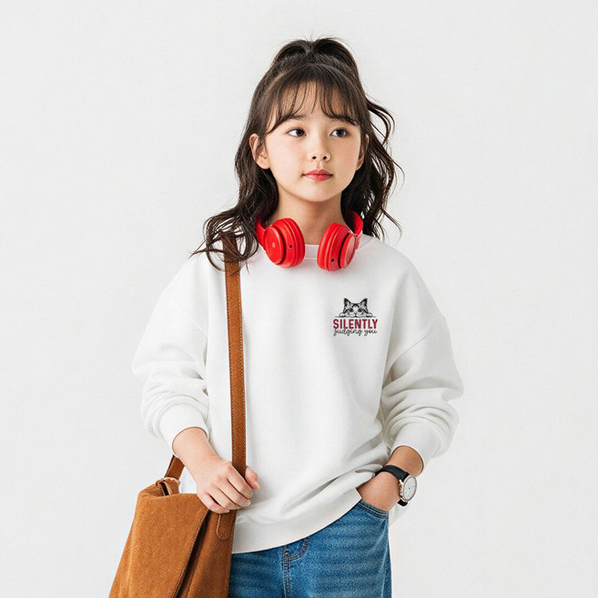 뉴욕꼬맹이 아동용 오버핏 맨투맨 W462