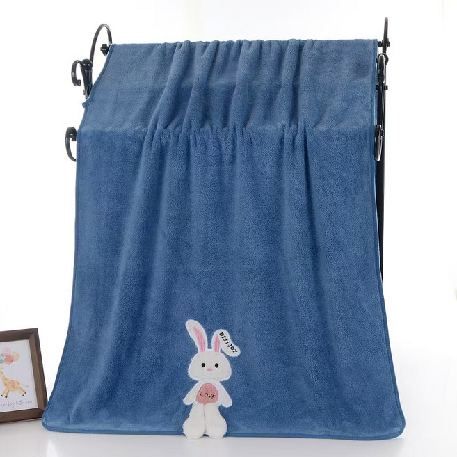 원이네 사랑스러운 토끼 바스타월 300g, 블루, 1개