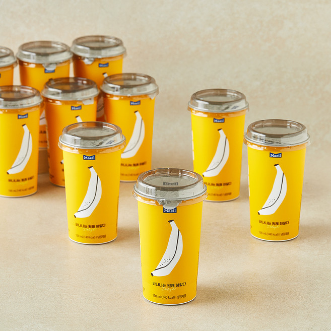 매일유업 바나나는 원래 하얗다, 10개, 190ml