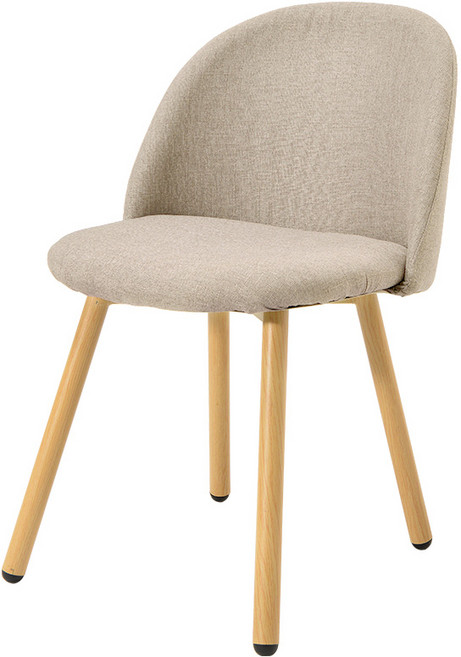 에그 인테리어 디자인 카페 식탁의자 소비자조립, 베이지PU, 1개