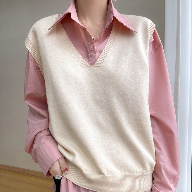 Raratina 女款Cassidy V領寬鬆版針織背心