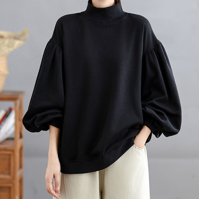 포플러앤씨 여성용 나나테인 빅사이즈 터틀넥 티셔츠 P25WT091113