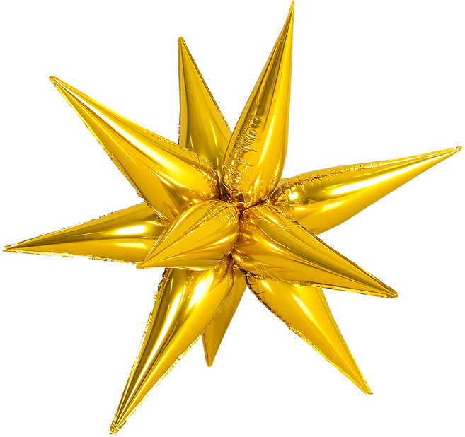 조이파티 은박풍선 익스플로전 스타 90cm, 골드, 1개