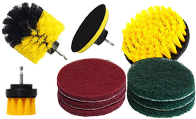 빌리네집 전동 청소솔 10종, 혼합색상, 1세트