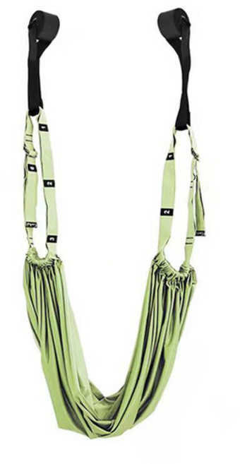 올라운더 에어 로프 아티팩트 플라잉 요가 해먹, 그린, 1개