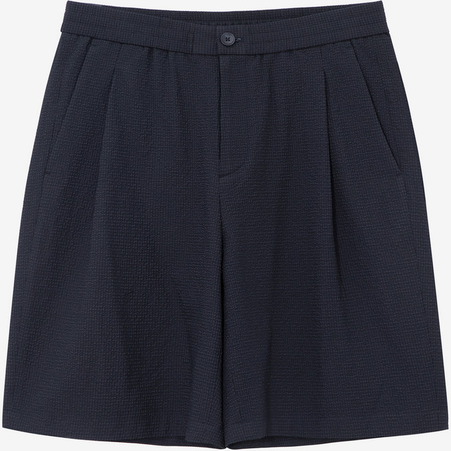 마인드브릿지 남성용 올데이쿨 릴랙스핏 원턱 투톤서커 하프팬츠 MZHP3130