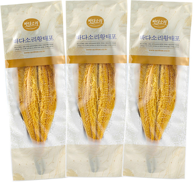 바다소리 용대리 황태포, 45g, 3개