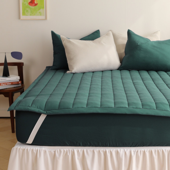 헬로우슬립 돈워리 m2 알러지케어 침대패드, 딥그린