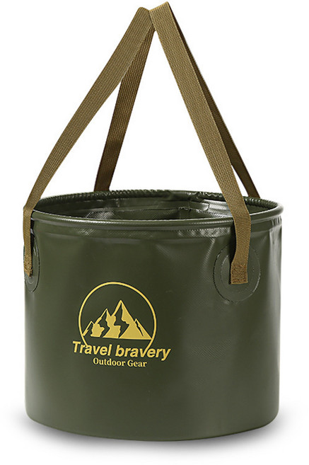 하이퍼플래닛 캠핑용 접이식 버킷 20L, 그린, 1단, 1개