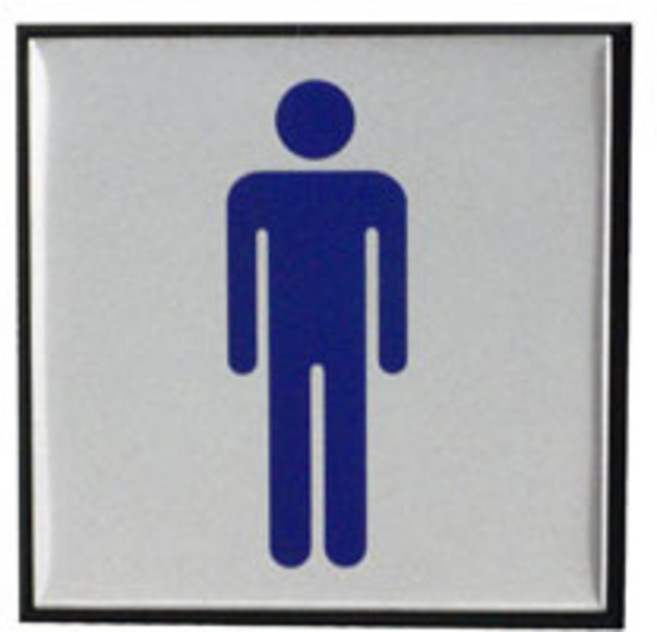 아트사인 화장실 스티커 표지판, 신사용, 1개