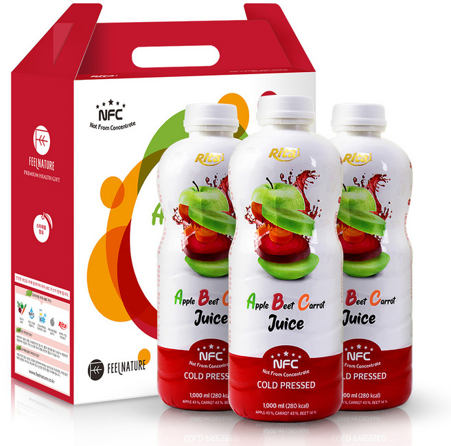 필네이쳐 리타 스타 ABC주스 선물세트, 1L, 3개