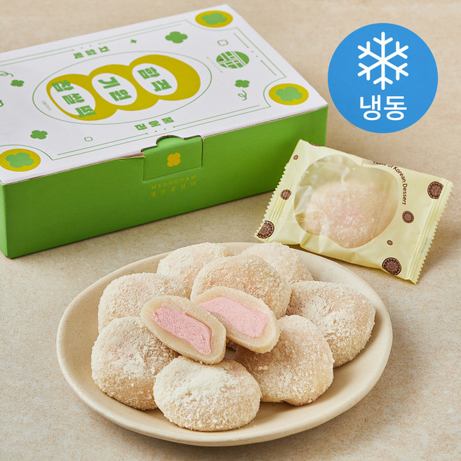 명담 딸기 그릭 요거트떡 (냉동), 40g, 9개입, 1개