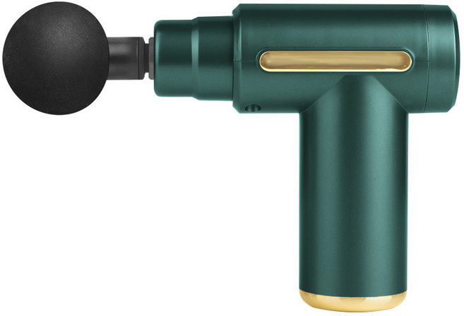 파워부스터 강력 미니 마사지건 PB-50 + 4종 교체헤드 세트, 그린(마사지건)