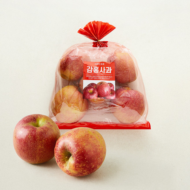 못난이 감홍사과, 1개, 1.25kg(중대과, 5개입)