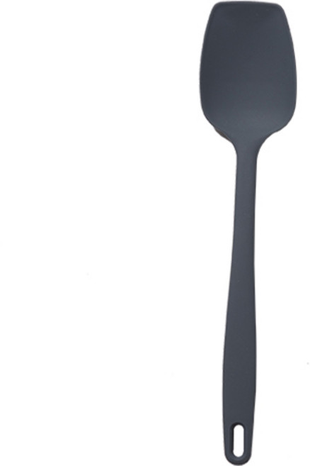키친팩토리 파스텔 실리콘 사각요리스푼, 다크그레이, 1개