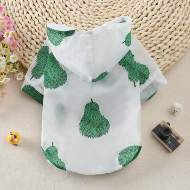 엘엘리빙 강아지 고양이 자외선 차단 여름 래쉬가드, 그린, 1개