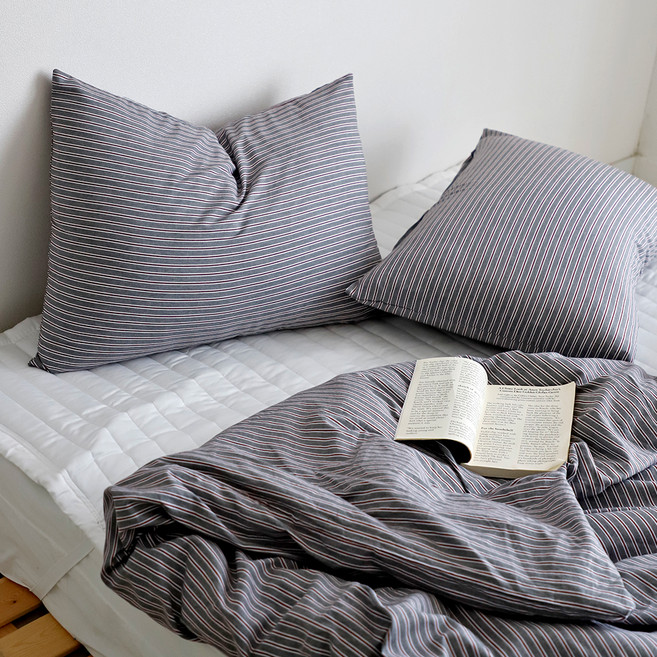 까사베르데 순면 레이미 스트라이프 베게커버