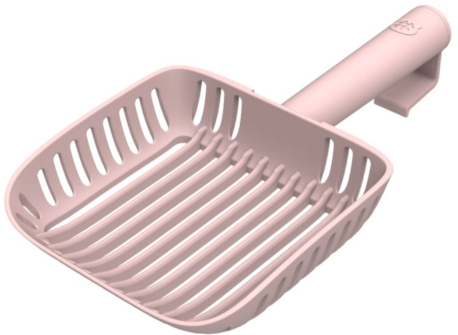 캣츠태그 점보 묘래삽 고양이 화장실 스쿱 걸이형, 핑크, 1개